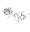 DOOR Diagram and Parts List for RB787GY3BB  Hotpoint Range