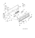 CONTROL PANEL Diagram and Parts List for LEB326GT5WH  General Electric Range