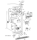 FRESH FOOD SECTION Diagram and Parts List for MSK28PFBEAA  General Electric Refrigerator