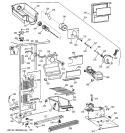 FREEZER SECTION Diagram and Parts List for MSZ20BWBEWW  General Electric Refrigerator