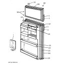 Part Location Diagram of WR78X8623 GE FZ DOOR Assembly