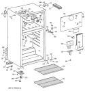 CABINET Diagram and Parts List for CTX14LYXMRWH  Hotpoint Refrigerator