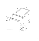 ESCUTCHEON & TRIM Diagram and Parts List for ZGU36L4RYSS  General Electric Cooktop