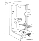 FREEZER SECTION Diagram and Parts List for TFX20JABAWW  General Electric Refrigerator