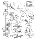 FREEZER SECTION Diagram and Parts List for TFX25VRBAWW  General Electric Refrigerator
