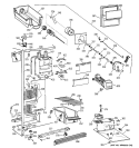 FREEZER SECTION Diagram and Parts List for CSX22BCBBWH  Hotpoint Refrigerator