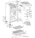 CABINET Diagram and Parts List for CTX14BABHRWW  Hotpoint Refrigerator