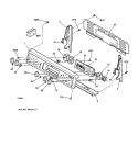 CONTROL PANEL Diagram and Parts List for JBP78AB1AA  General Electric Range