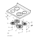 COOKTOP Diagram and Parts List for JBP79BB1BB  General Electric Range