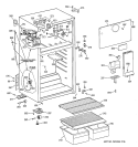 CABINET Diagram and Parts List for CTX16CIBJLAA  Hotpoint Refrigerator
