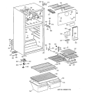 CABINET Diagram and Parts List for CTT18EABMRAA  Hotpoint Refrigerator