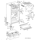CABINET Diagram and Parts List for CTG16GACCRWW  Hotpoint Refrigerator