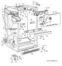 CABINET Diagram and Parts List for CTX18DIBQRAA  Hotpoint Refrigerator