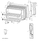FREEZER DOOR Diagram and Parts List for CTX21HABRRWW  Hotpoint Refrigerator