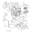BODY & DRAWER PARTS Diagram and Parts List for JSS26BW2BB  General Electric Range