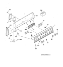 CONTROL PANEL Diagram and Parts List for RB756GT5WW  Hotpoint Range
