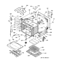 UPPER BODY Diagram and Parts List for JT950CA2CC  General Electric Wall Oven