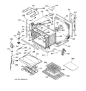 BODY PARTS Diagram and Parts List for ZET737WA2WW  General Electric Wall Oven