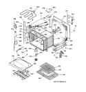 UPPER BODY Diagram and Parts List for JTP56BA2BB  General Electric Wall Oven