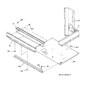 CENTER SPACER Diagram and Parts List for JTP27BA1BB  General Electric Wall Oven
