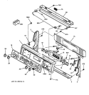 CONTROL PANEL Diagram and Parts List for JB960CB2CC  General Electric Range