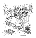 Part Location Diagram of WB56T10015 GE FRONT STORAGE PANEL, ALMOND
