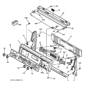 CONTROL PANEL Diagram and Parts List for JBP85WB2WW  General Electric Range