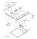 CONTROL PANEL Diagram and Parts List for JSP40WW4WW  General Electric Range