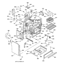 BODY & DRAWER PARTS Diagram and Parts List for JSP40WW4WW  General Electric Range