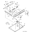 CONTROL PANEL Diagram and Parts List for JS960BB1BB  General Electric Range