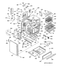 Part Location Diagram of WB44T10003 GE Bake Element - 3410W