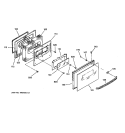 DOOR Diagram and Parts List for JS960BB1BB  General Electric Range