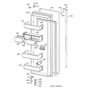FRESH FOOD DOOR Diagram and Parts List for ZISS42NCASS  General Electric Refrigerator