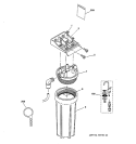 Part Location Diagram of WS10X10015 GE FAUCET KIT, WHITE/WHITE