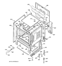 BODY PARTS Diagram and Parts List for JBS26C1AD  General Electric Range