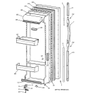 FRESH FOOD DOOR Diagram and Parts List for TFX22PRDAAA  General Electric Refrigerator