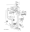 FRESH FOOD SECTION Diagram and Parts List for TPX21BRDABB  General Electric Refrigerator