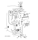 FRESH FOOD SECTION Diagram and Parts List for TFX26CRDABB  General Electric Refrigerator