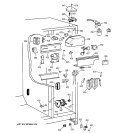 FRESH FOOD SECTION Diagram and Parts List for TFX26CPDAWW  General Electric Refrigerator