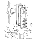 FREEZER DOOR Diagram and Parts List for TFZ22PRDABB  General Electric Refrigerator