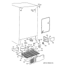 UNIT PARTS Diagram and Parts List for TFM22PRDAAA  General Electric Refrigerator