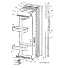 FRESH FOOD DOOR Diagram and Parts List for TFM26PRDAAA  General Electric Refrigerator