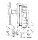 FREEZER DOOR Diagram and Parts List for TPX21PRDABB  General Electric Refrigerator