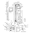 FREEZER DOOR Diagram and Parts List for TPX24PPDACC  General Electric Refrigerator