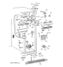 FRESH FOOD SECTION Diagram and Parts List for TPX24PPDACC  General Electric Refrigerator