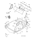 BACKSPLASH & TOP Diagram and Parts List for DCD330GY1AC  General Electric Dryer