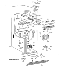 FRESH FOOD SECTION Diagram and Parts List for TPJ24PRDABB  General Electric Refrigerator