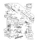 FREEZER SECTION Diagram and Parts List for TFK22PRDAAA  General Electric Refrigerator