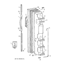 FREEZER DOOR Diagram and Parts List for TFM20JRBKAA  General Electric Refrigerator