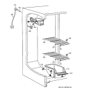 FREEZER SECTION Diagram and Parts List for TFM20JRBKAA  General Electric Refrigerator